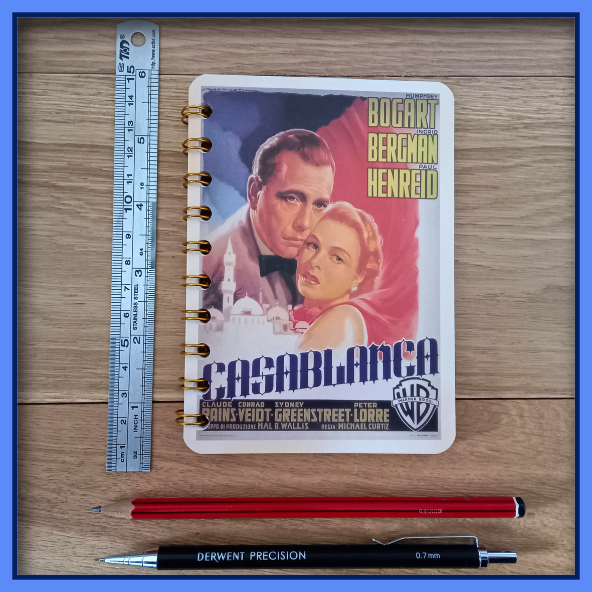 Casablanca Movie Poster Wire Bound Notebook